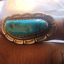 STERLING SILVER TURQUOISE RING