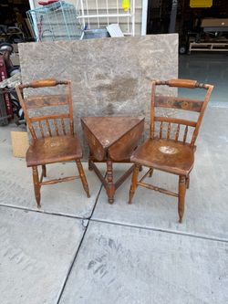 Vintage chairs and table