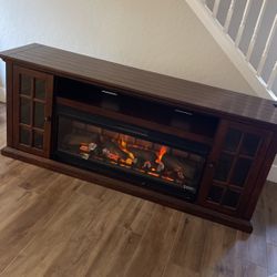 74 Inch Electric Chimney Tv stand