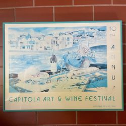 Old Wine Poster Framed 24x18