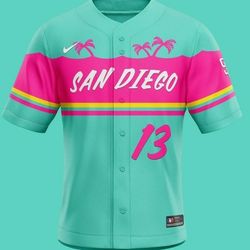 San Diego Padres Reverse City Connect Manny Machado Men's Jersey New