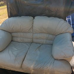 Leather  Loveseat 