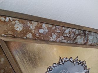 Antique vintage ladies glass frame Set