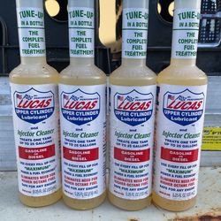 4 Bottles Of Lucas Injector Cleaner
