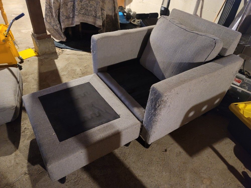 Chair Frame And Ottoman