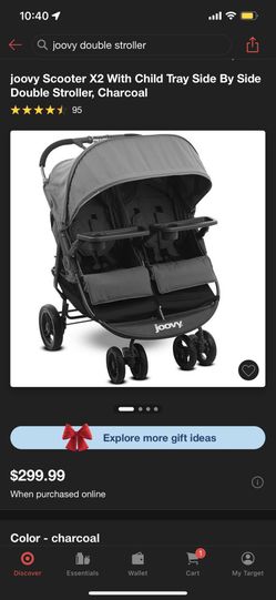 Joovy Scooter X2 Double Stroller In Red