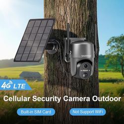 4G LTE Cellular Security Camera, No WiFi Security Cameras Wireless Outdoor