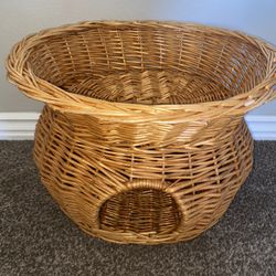 Wicker Cat House