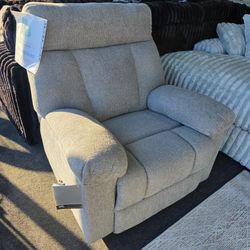 Gray Fabric Upholstered Recliner Chair 🚚WE DELIVER🚚