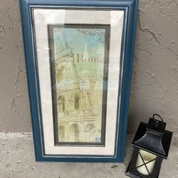 Teal Frame Picture 