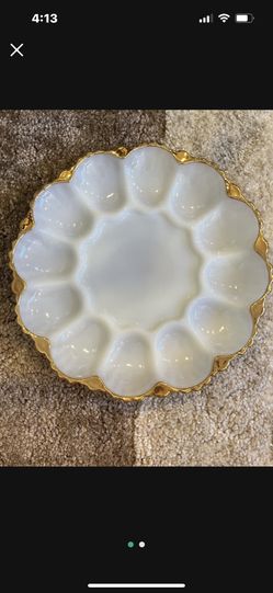 Vintage Anchor Hocking Deviled Egg Platter