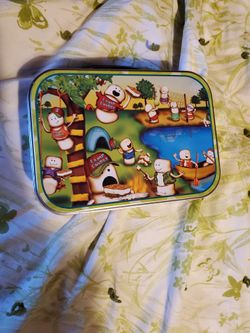Camp S'mores vintage tin lunch box