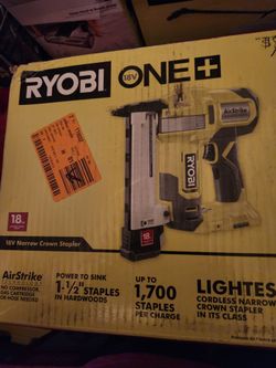 RYOBI ONE + 18V NARROW CROWN  STAPLER