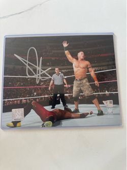 John Cena autograph Fanatics photo 8 x 10