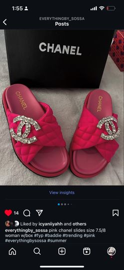 pink sandals