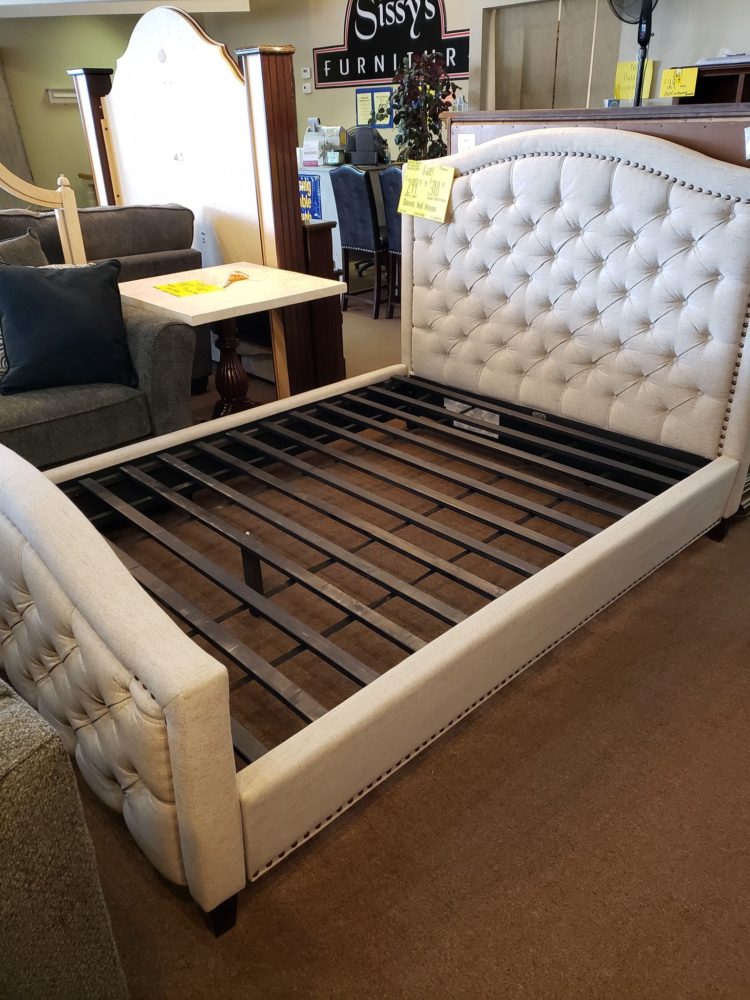 pulaski king bed frame- new