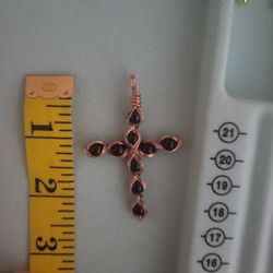 Custom Copper &Onyx Cross