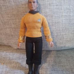 Vintage 70's Star Trek Captain Kirk Action Figure By Mego