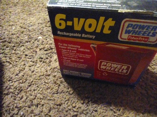 New 6 Vt Power We Heel Battery