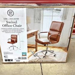 Brown Better Homes & Gardens Swivel
Office Chair, Faux Leather