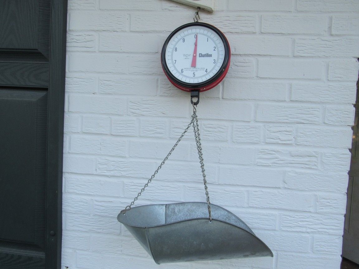 Chatillon Vintage Hanging Scale Model 027/A III, 20 Lbs. USA Made
