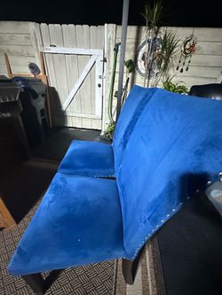 2 Blue Chairs