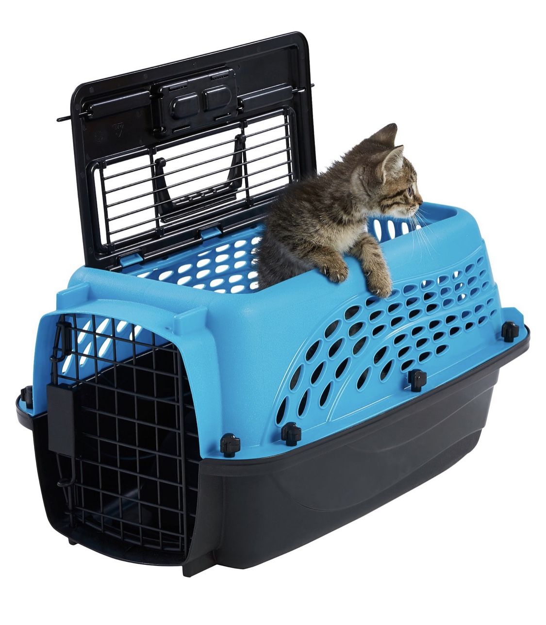PET Dog Crate Carrier Kennel 2 Door Top Load - Small 19”