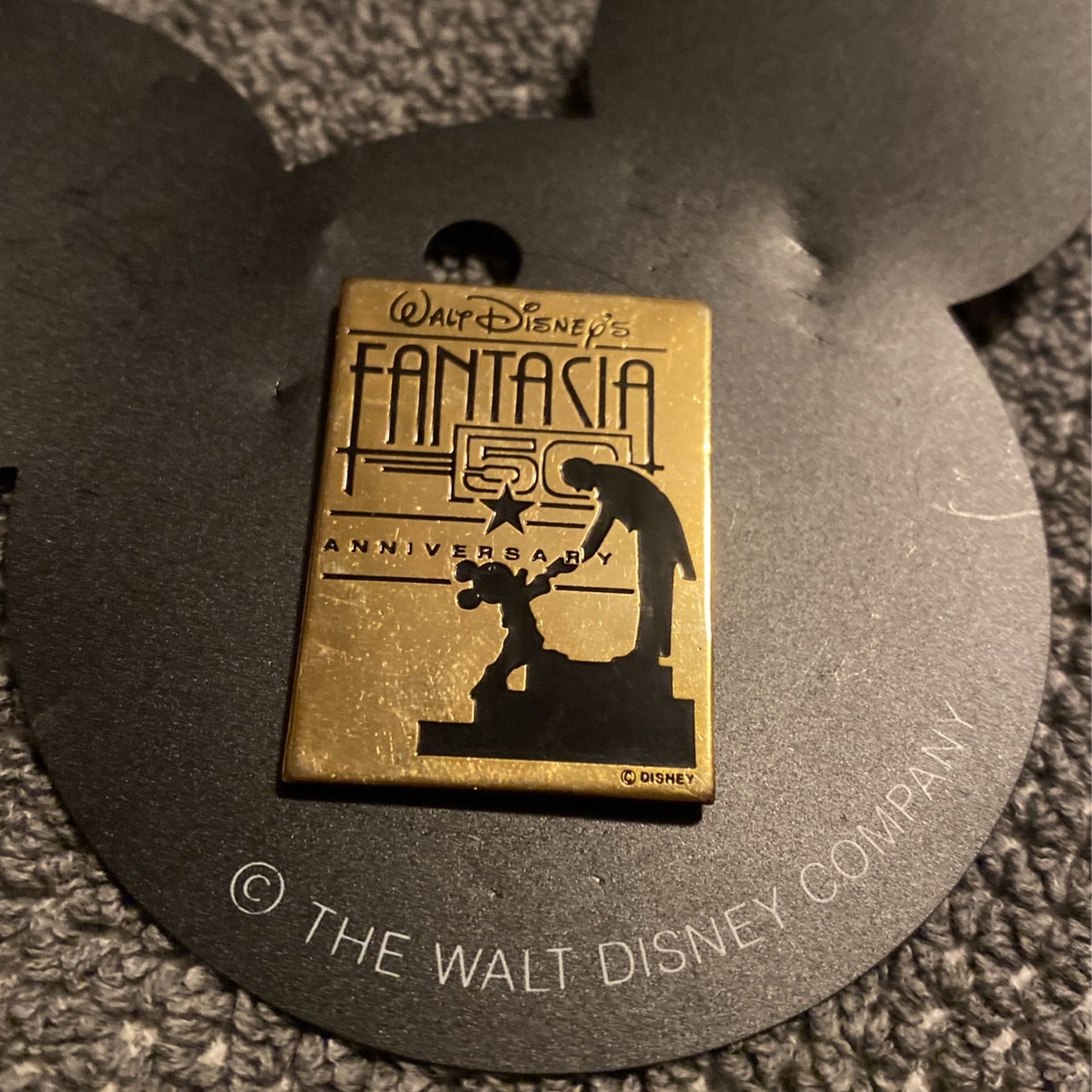 Disney Store Pin - Fantasia - 50th Anniversary - Mickey Mouse Pin-Pins