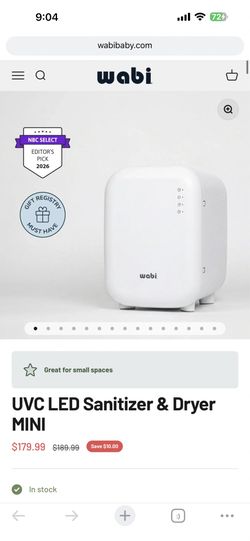 WABI UVC LED Sanitizer & Dryer MINI