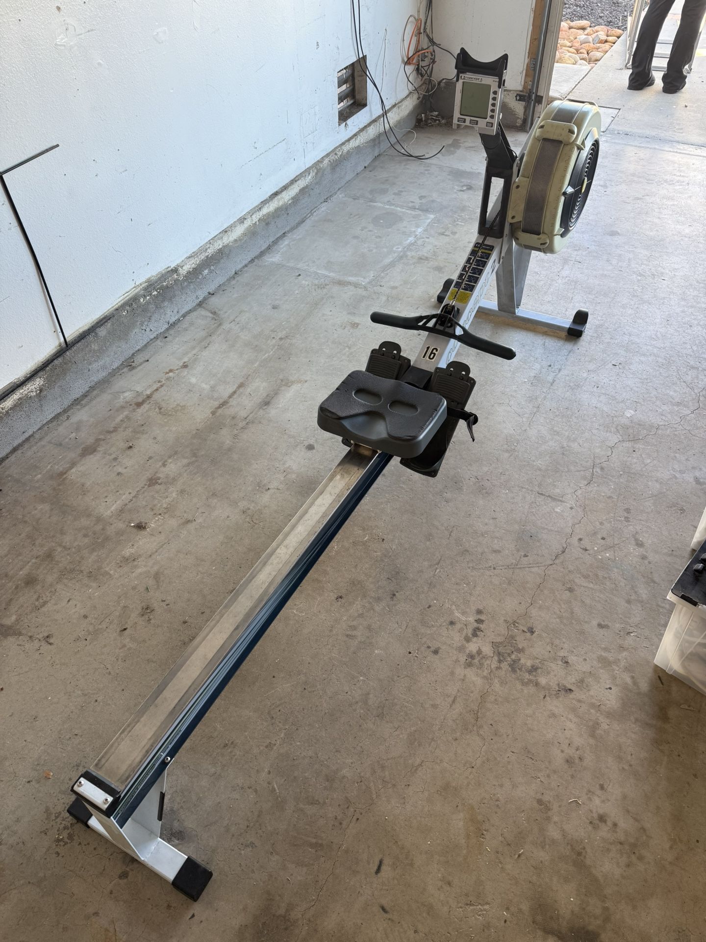 Concept 2 erg rowing machine