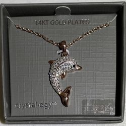 Gold Plated Dolphin Pendant 