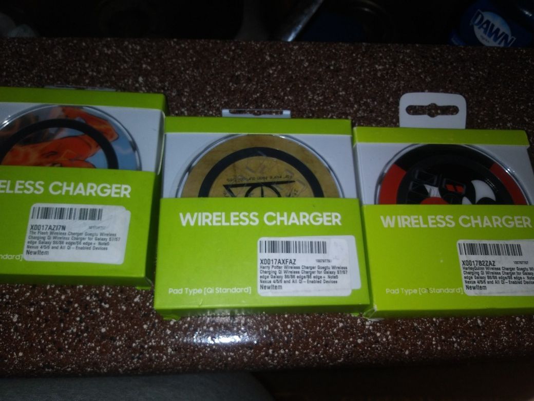 WIRELESS CHARGER - HARRY POTTER- THE FLASH-HARLRY QUINN Designed