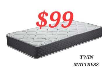 TWIN MATTRESS SPECIALS $99 FINANCING IS AVAILABLE VERY EASY TO QUALIFY NO CREDIT IS OK NO PROBLEMA