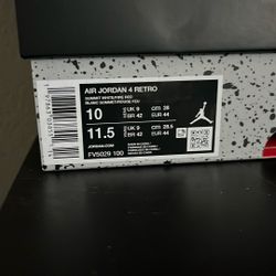 Retro Jordan 4s White Cement (SIZE 10)