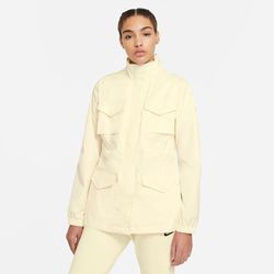 Nike Sportwear women’s M65 Essentials pale yellow woven jacket size S small NEW