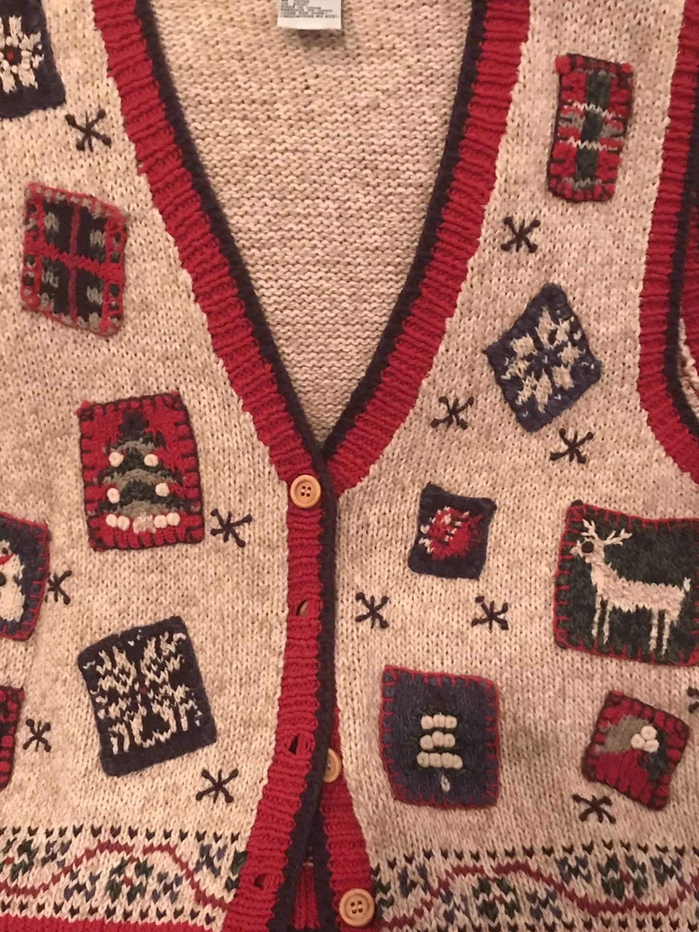 Christmas Vest And Cashmere Sweater