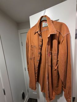 L Orange Levis Button Up Shirt