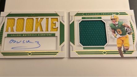 Bucky Irving National Treasures Rookie Auto Patch Card