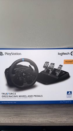 TrueForce Logitech G923 Racing Wheel and peels + 6 gear manual shifter