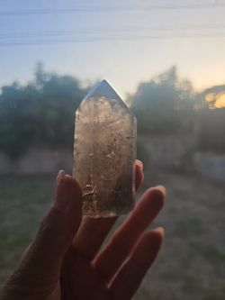 Smoky Quartz Crystal Point Tower