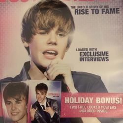 JUSTIN BIEBER RISE To FAME + 2 Locker Posters! (DVD-2011)