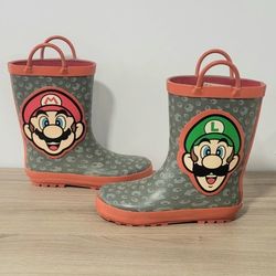 Boys Super Mario Brothers Rain Boots Size 13/1