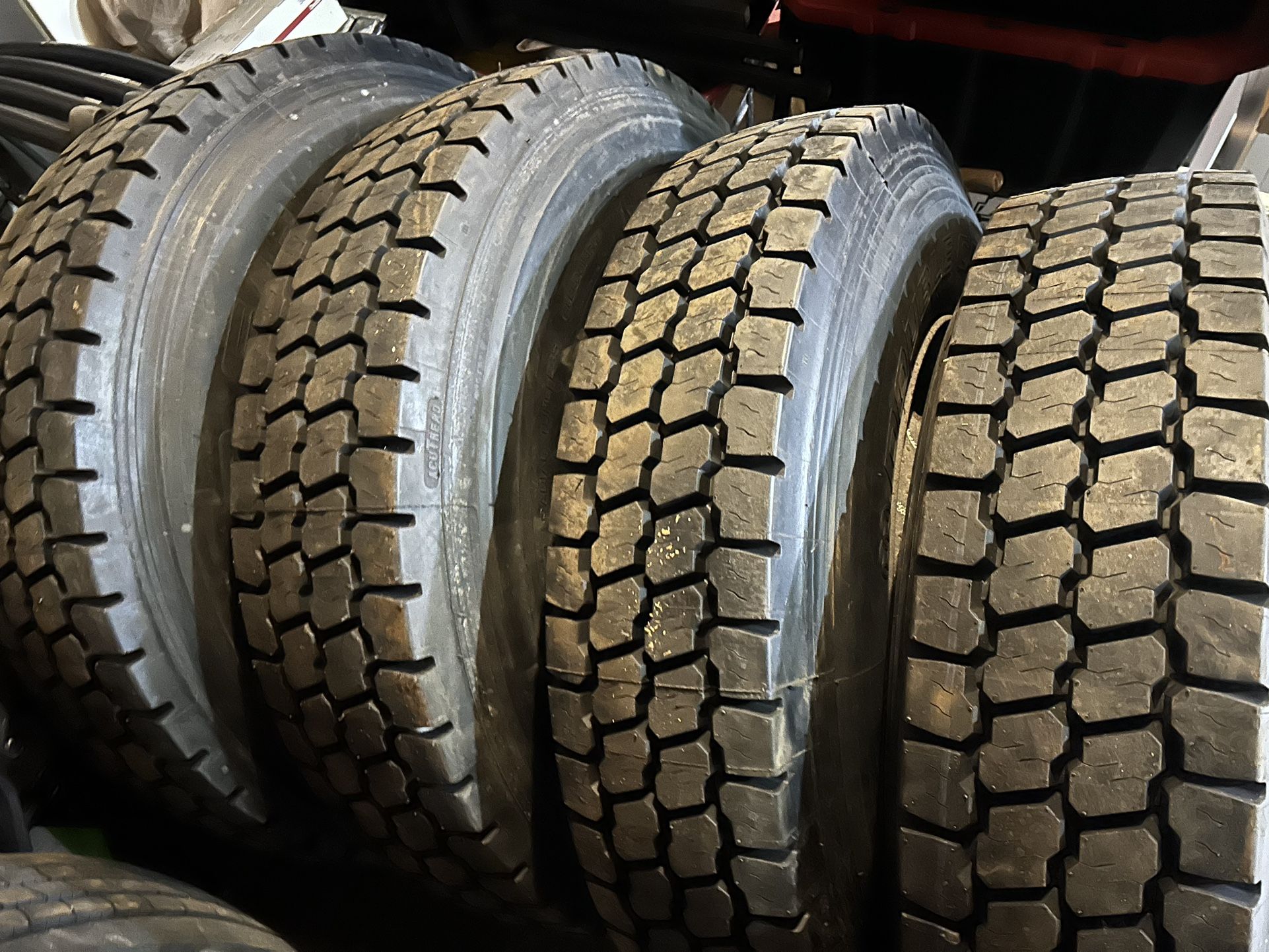 11R-22.5 Set Of tires With Wheels