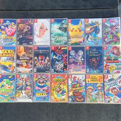 Nintendo Switch Sealed Game Lot (20) Zelda Pokémon Mario Kirby Smash