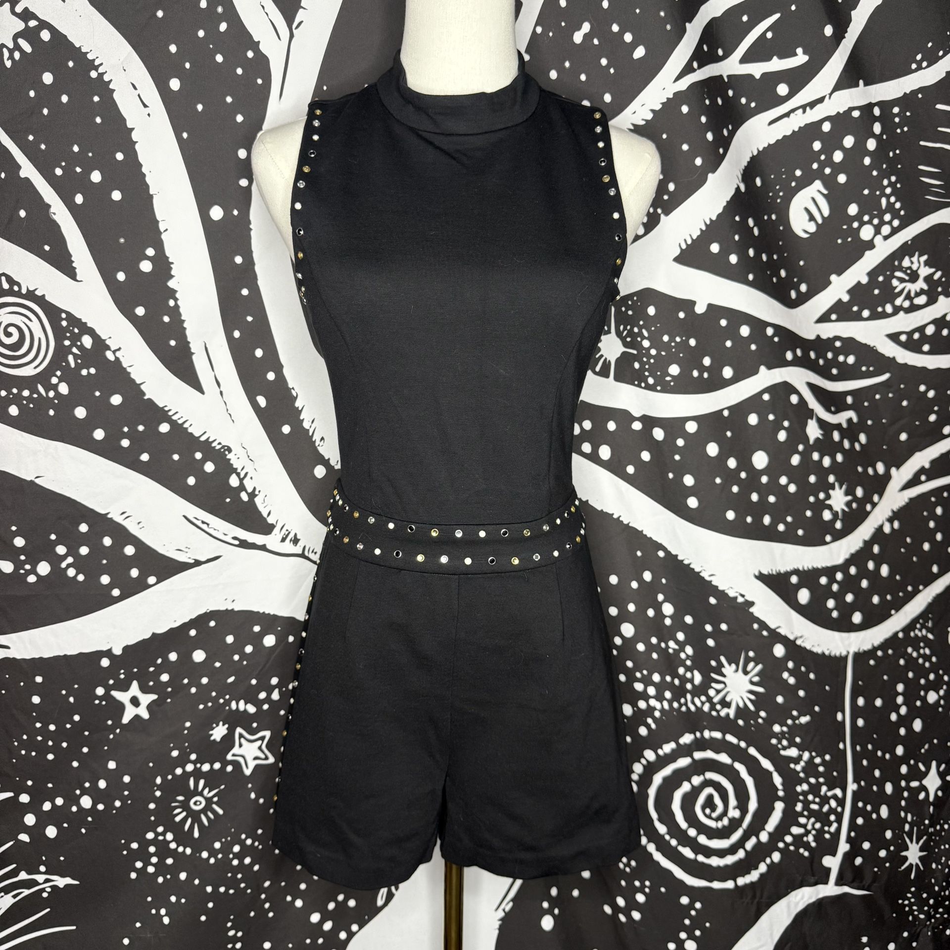 Guess Black Sleeveless Romper
