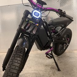 45 Mph Electric E-Bike, Full Suspension, 20x4.5 Jumbo Fat Tire, 1500/2500W Motor Peak, Twist Throttle