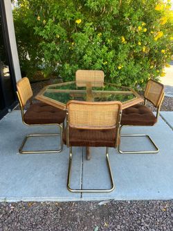 Vintage Cesca - style dining set ( can deliver for $10 )