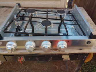 Stove top three burner