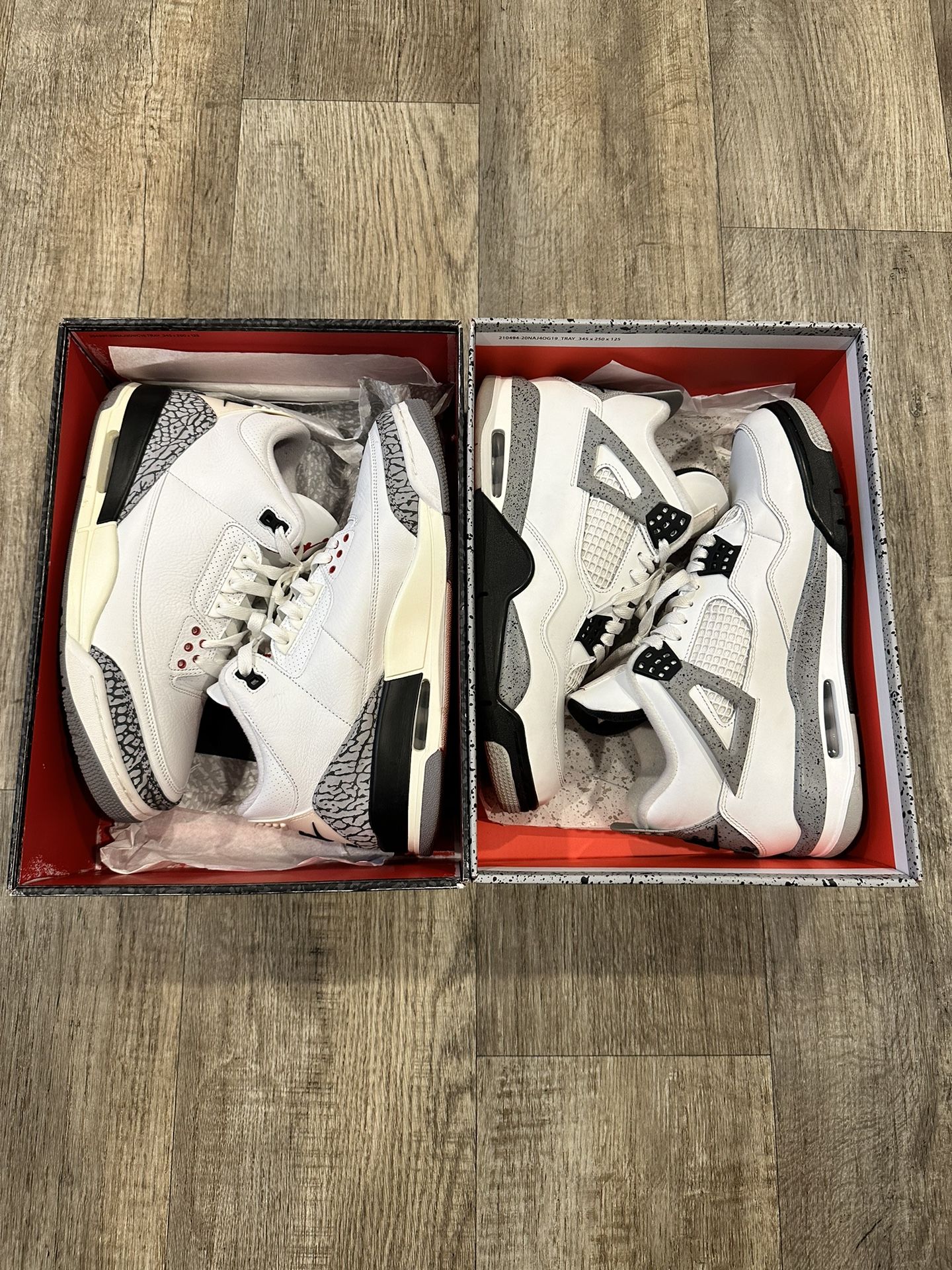Jordan 3 & 4 Cement Package Deal