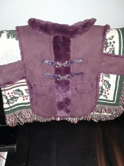 Med Purple Cynthia Rowley dog coat